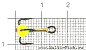 Крючок-тройник для приманок Lucky John с каплей цветной, размер 010/03