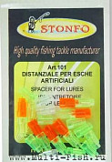 Трубочки защитные для приманок Stonfo SPACERS TUBES FOR LURES цветные, пластиковые №2 24шт.