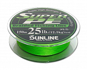 Леска плетеная (шнур)  SUPER PE 300M (Светло-зеленая) #1.5/15LB/0,205mm/7,5kg