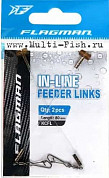 Отвод для кормушки FLAGMAN Feeder In Line Links длина 8см, 2шт.
