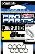 Кольца заводные OWNER 4180 Split Ring Ultra Wire №6, 68кг, 8шт.