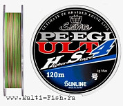 Шнур SUNLINE SM PE EGI ULT HS4 HG 120м, 0,128мм, 4,5кг, #0.6
