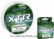 Плетёнка Quantum XTR Braid 130м, 0,12мм 4,5кг зеленая
