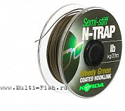 Поводковый материал Korda N-Trap Semi-stiff Weedy Green 20м, 30lb