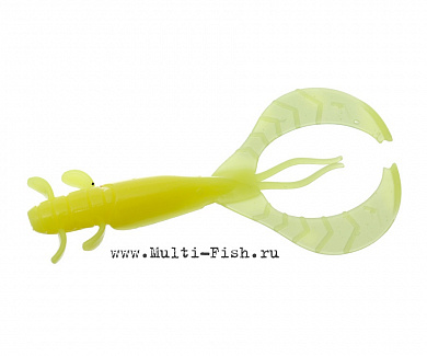 Приманка силиконовая FLAGMAN Рак FL Craw 1,8" #127 Lime Chartreuse 4,5см 8шт