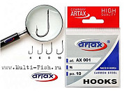 Крючки Artax AX-001 Sode NSB №10, 10шт.