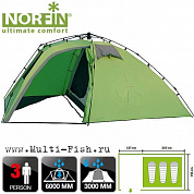 Палатка автоматическая 3-х местная Norfin PELED 3 NF