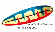 Блесна колеблющаяся DAIWA CHINOOK S 7гр, BLUE G SALMON