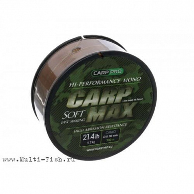 Леска Carp Pro Carp Max Camo 300м, 0.35мм, 12кг