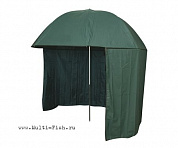 Зонт рыболовный FLAGMAN зеленый ПВХ с тентом диаметр 2,5м