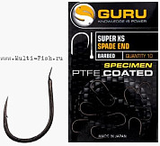 Крючки GURU Super XS Spade с бородкой №12, 10шт.