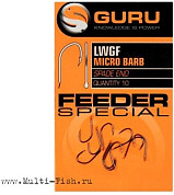 Крючки Guru LWGF Feeder Special Barbed с микробородкой №20, 10шт.
