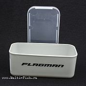 Коробка с крышкой для наживки Flagman без отверстий 13,5x6,5x5,3см