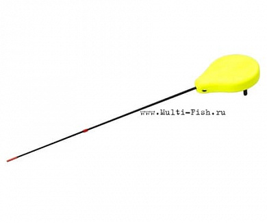 Удочка зимняя FLAGMAN Балалайка 19,5см пена плоская стеклопластик желтая