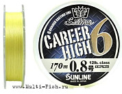 Шнур Sunline SM Career High 6 HG 170м, 0,181мм, 9,07кг, 20lb, #1.2