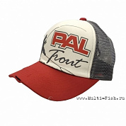 Бейсболка PAL Trout Cap PTC-1701 Red Beak / Gray Mesh