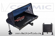 Стол с маркизой для рыболовного ящика COLMIC ABS SIDE TRAY (2 телескопические ноги + тент) 60x45см