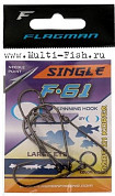Крючки Flagman Single F-61 №2/0, 6шт.