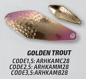 Блесна колеблющееся AMMER 1,5g (Golden Trout)