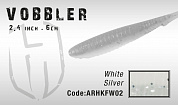 Силиконовая приманка VOBBLER 6cm (White / Silver)
