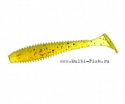 Виброхвост FLAGMAN Mystic Fish Fat 3,8&quot; #112 Chartreuse 9,5см, 4шт.