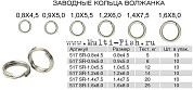Кольца заводные Волжанка 517 Split Ring №1.6х8.0, тест 25кг, 10шт.