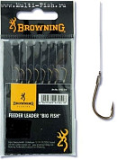 Поводки готовые Browning BIG Fish Bronze №16, 0,16мм, 100см, 8шт.