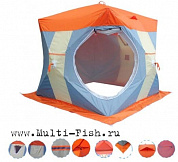 Палатка для зимней рыбалки Митек "Нельма Куб 2" Люкс с внутренним тентом