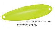 Блесна колеблющаяся DAIWA CHINOOK S 21гр, CHT/ZEBRA GLOW