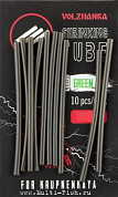 Трубки термоусадочные Volzhanka Shrinking Tube, цвет Green 2мм, 10шт.