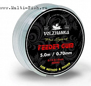 Фидерная резина Волжанка Feeder Gum 0.5мм, 5м, цвет прозрачный