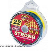 Леска плетеная WFT KG STRONG Multicolor 600м, 0,18мм, 22кг
