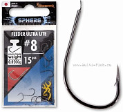 Крючки Browning SPHERE Feeder Ultra Lite чёрный никель №12, 15шт., 0,012гр. 