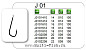 Готовые поводки Maver JURASSIC J01 №16, 0,12мм, 100см, 10шт.