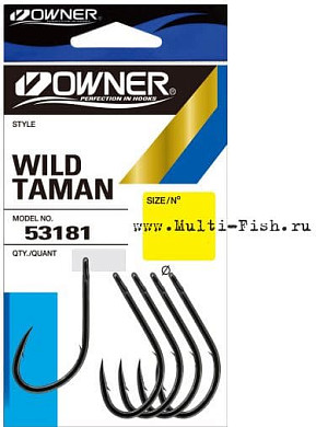Крючки OWNER 53181 Wild Taman BC №9/0, 3шт.