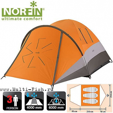 Палатка 3-х местная Norfin DELLEN 3 NS