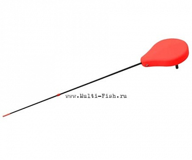 Удочка зимняя FLAGMAN Балалайка 19,5см пена плоская стеклопластик красная