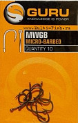 Крючки Guru MWG Barbed с микробородкой №12, 10шт.