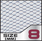 Сетка для подсачека COLMIC T-GUM02 (50x40-Medium) плавающий с прорезиненной сеткой
