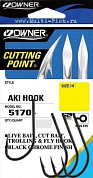 Крючки OWNER 5170 Aki Hook BC №7/0, 4шт.