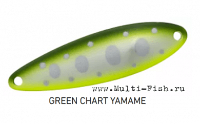 Блесна колеблющаяся DAIWA CHINOOK S 17гр, GREEN CHART YAMAME