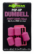 Имитационная приманка KORDA Dumbell Pop-Up Fruity Squid 16мм, 5шт.