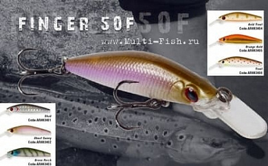 Воблер HERAKLES FINGER 50F (Gold Trout)