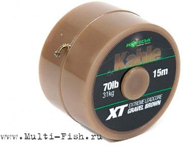 Лидкор KORDA Kable XT Extreme Leadcore Brown 15м, 70lb