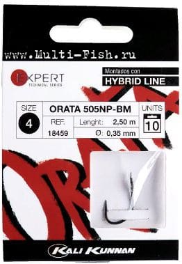 Крючки с поводками Kali Kunnan A.MTD. EXPERT ORATA 505 HY №5