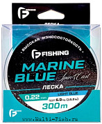 Леска монофильная F-FISHING Marine Blue Spin 300м, 0,25мм, 8,4кг, 18,5lb