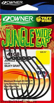 Крючки офсетные OWNER 4108 Jungle Wide Gap teflon №3/0 5шт.