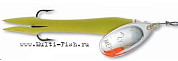 Блесна вращающаяся MEPPS Aglia Flying 10гр., цвет AG/chartreuse