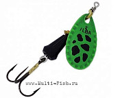 Блесна вращающаяся ILBA SPARK color №1 / 3гр (green-black)