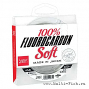 Леска флюрокарбоновая Lucky John FLUOROCARBON Soft 100м, 0,18мм